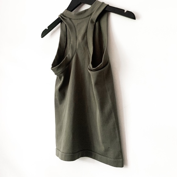 Athleta Green Mock Neck Tank Top - Picture 6 of 8